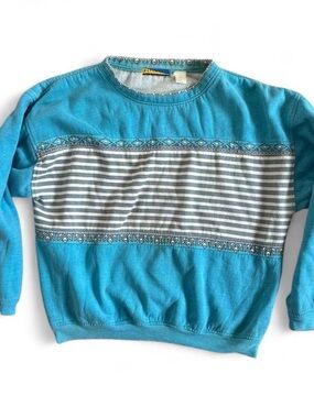 Vintage 1991 Saturdays Aztec-Style Sweatshirt